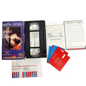 You Solve It VCR Mystery Game Behind the Screen Agatha Christie Ages 10 to Adult